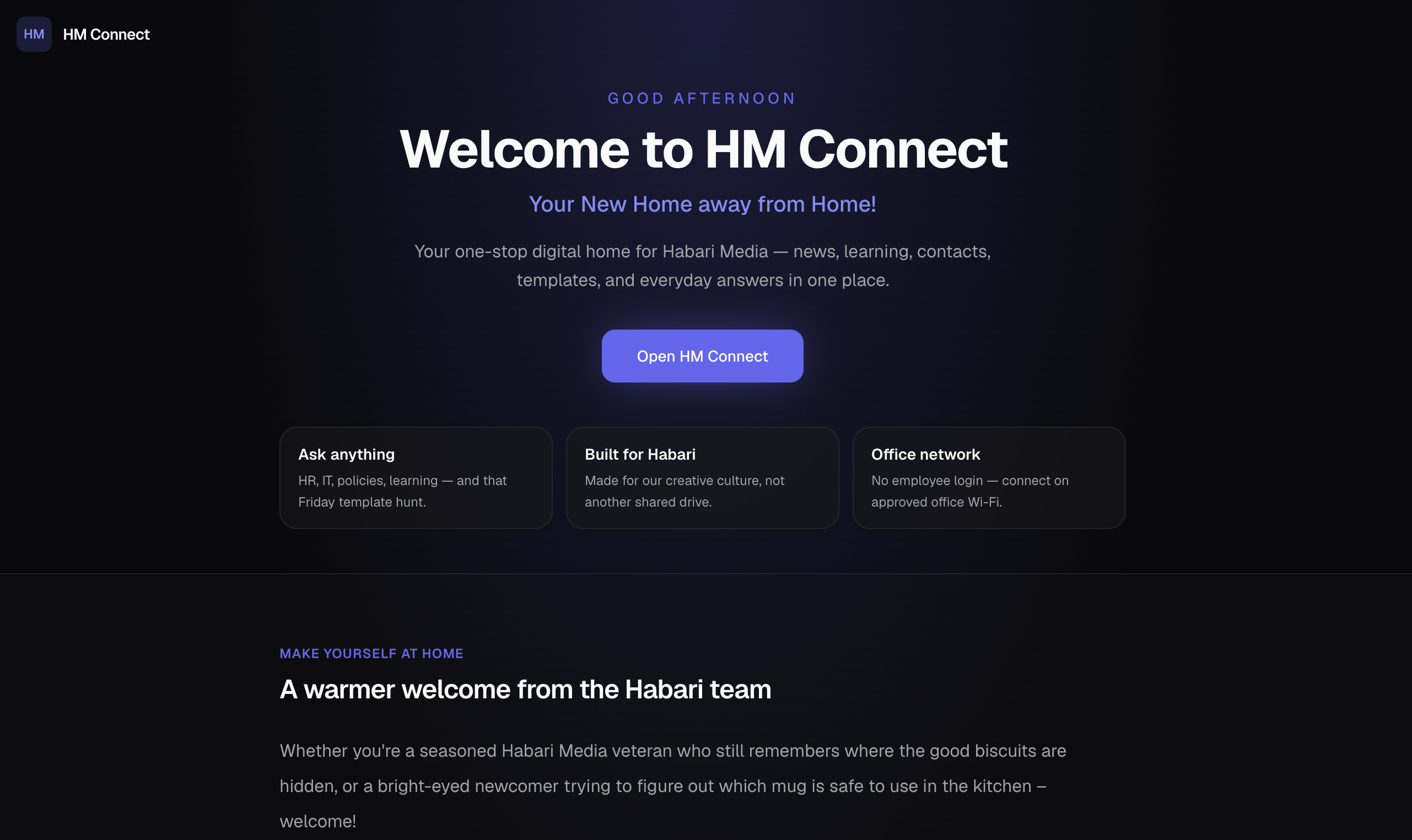 Habari Connect AI - Internal Business Platform